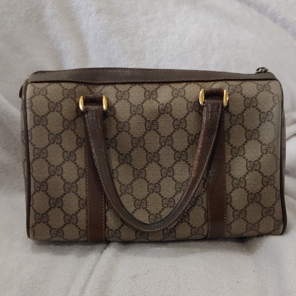 Gucci Brown Monogram Handbag - Picture 3 of 11